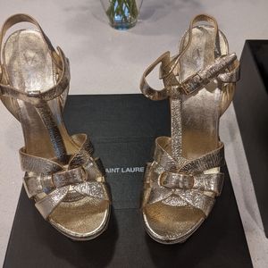 YSL Tribute Platform Sandals